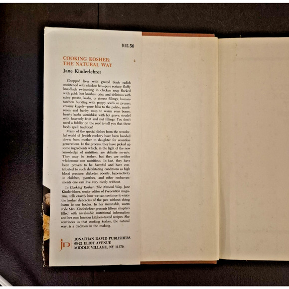 Cooking Kosher: The Natural Way by Jane Kinderlehrer (1980, Hardcover) - Picture 4 of 15